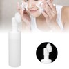 Foaming Bottle with Brush, White Facial Cleanser Foam Bottle, Fastening