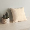 Encasa Homes Chenille Cushion Covers 2 pcs Set - Natural