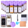 GMAMXD 24 Glass Spice Jars with Labels,Spice Jar Set,4oz Spice