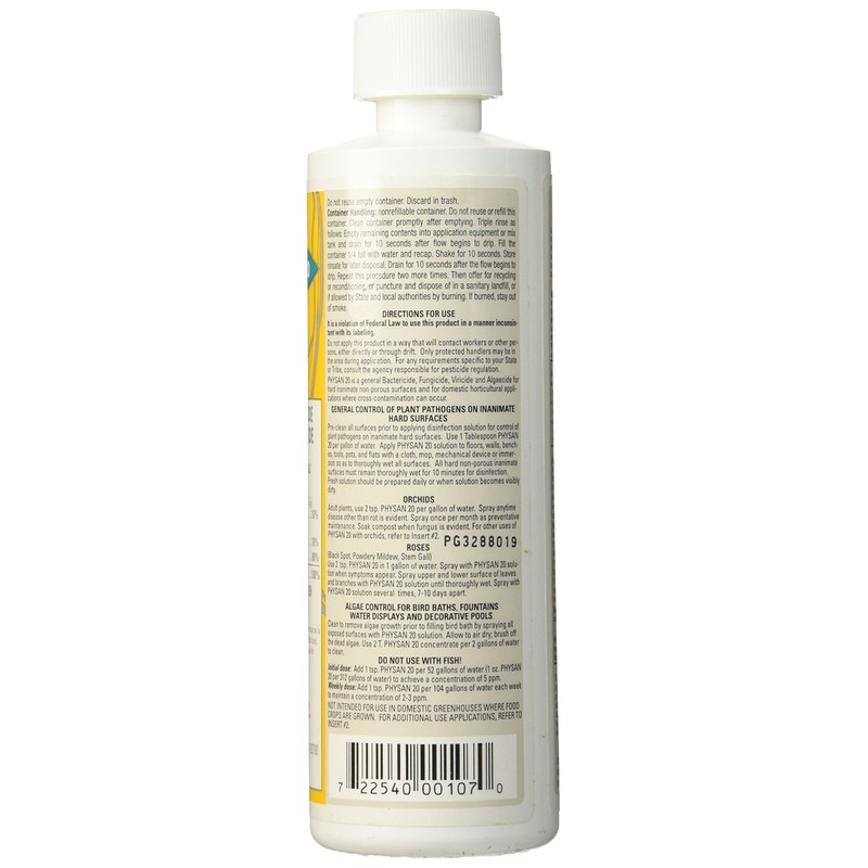 Physan 20 Broad Range Disinfectant, 8-Ounce