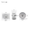 Unbranded 4pcs Blue Guitar Knobs Aluminum Alloy Volume Audio Potentiometer