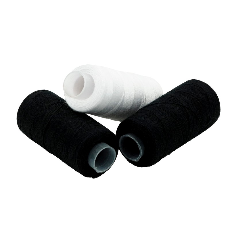 TSI 81725 Sewing Thread, Polyester, Black/White, 7 x 3 x