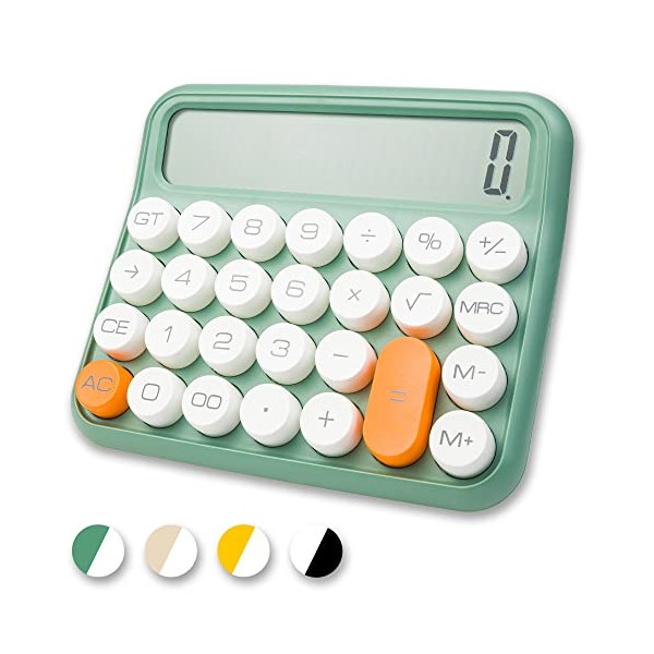 Mechanical Switch Calculator 12 Digit,Desktop Large Display and Buttons,Calculator with