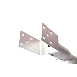 American Ground Screw U-Model - Easy-Install No-Dig Ground Anchor for Standard 4x4 Posts (Actual 3.5"x3.5") - Durable 27" Screw-in Stake for Mounting Wooden Posts