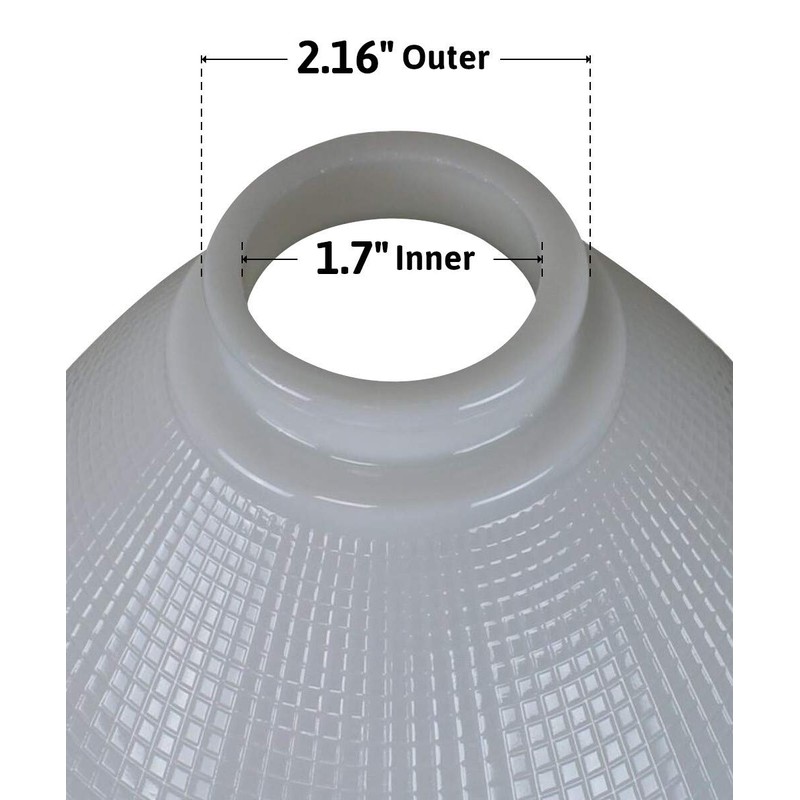 6 Inch Diameter Reflector-Type IES Replacement Shade for Stiffel
