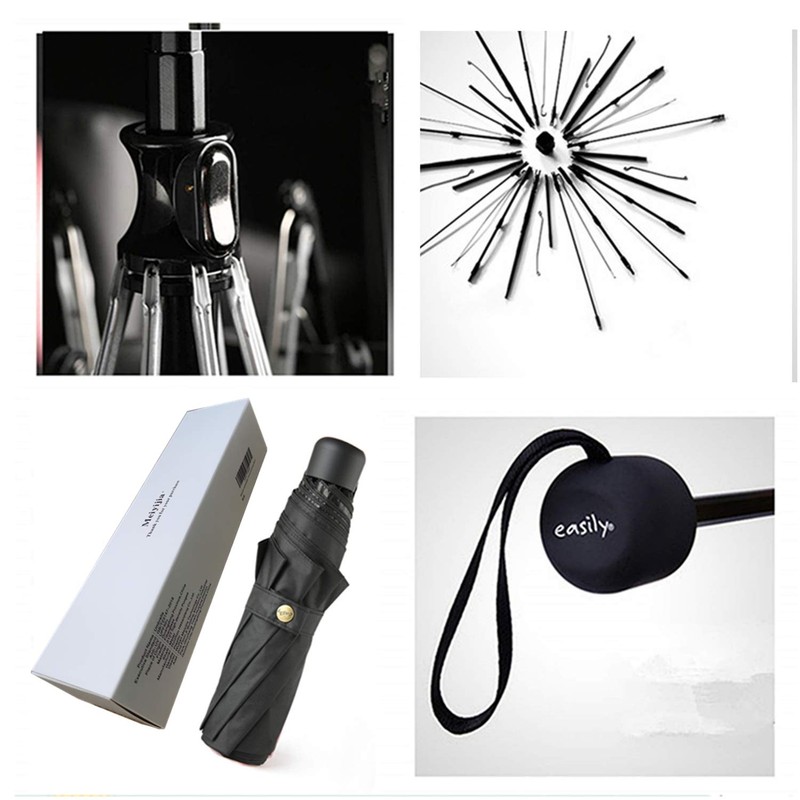 Meiyijia Voy Compact Folding Umbrella with UV Protection, Portable Umbrella