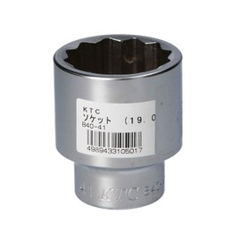 Kyoto Machine Tools (KTC) Socket 12 Angle, B40-41, 1.6 x Total Length: 2.6 x 2.6 inches (65 x 19.0 mm)