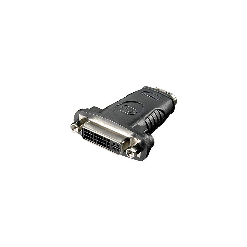 Goobay 60752 HDMI/DVI-I Adapter, Nickel Plated, Black