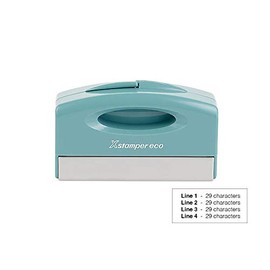 Xstamper Self-Inking Custom Message Pocket Stamp (4 Lines)