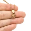 Be a Pineapple Message Card, Tiny Rose Gold Pineapple Necklace