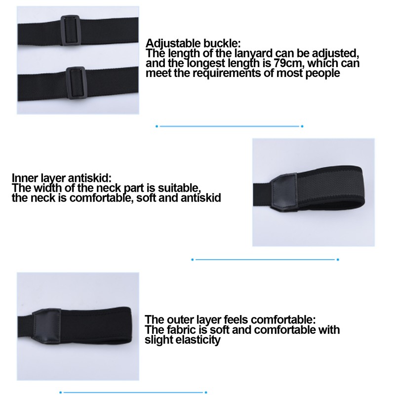 Double Hook Lanyard 79cm Widened and Thickened Remote Controller Lanyard