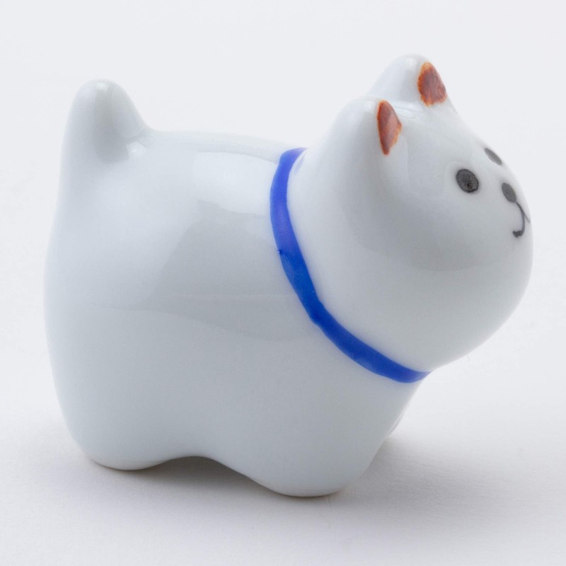 Hasamiyaki Chopsticks Rest Dog Blue 04748