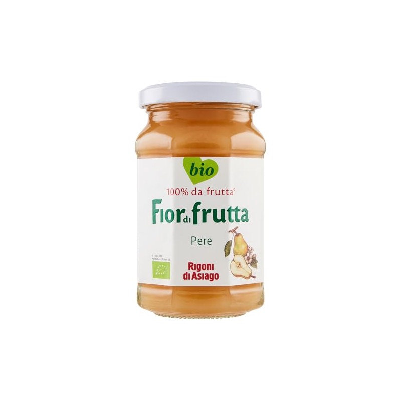 Rigoni di Asiago Fiordifrutta Organic Fruit Spread, Pear, 6 Count,