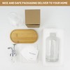 Ezebesta 17OZ Mouthwash Clear Glass Pump Dispenser with Disposable Mouthwash