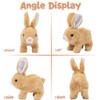 noxozoqm Easter My Realistic Bunny Toy,Interactive Realistic Bunny - Jumping,Twitching