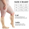 2 Pairs Extra Wide Calf Compression Socks Women Men 20-30