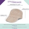 styleBREAKER Women's Summer Baseball Cap Woven with Sequins, Airy Baseball