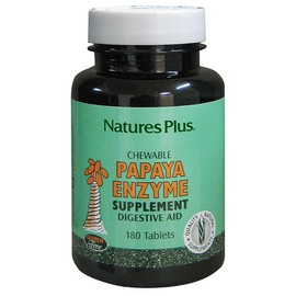 Nature's Plus Papaya Enzyme, 180 chewable tabs