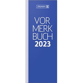 BRUNNEN Daily Calendar Model 784 2023 Sheet Size 10.8 x 29.7 cm Blue