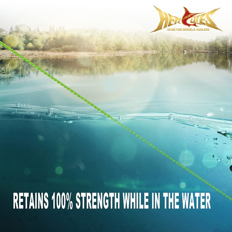 HERCULES Fly Line Backing (White & Black, 20LB 300Yds)