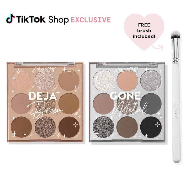 ColourPop 9-Pan Shadow Palette Duos + Free Brush - Exclusive