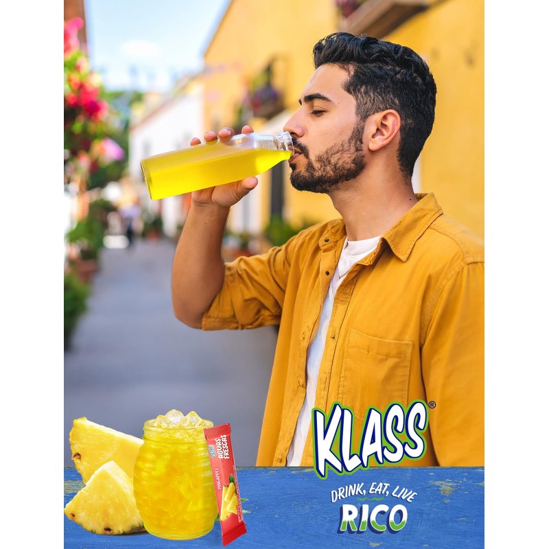 Klass Aguas Frescas, Powdered Drink Mix, 40 Singles Zero Sugar