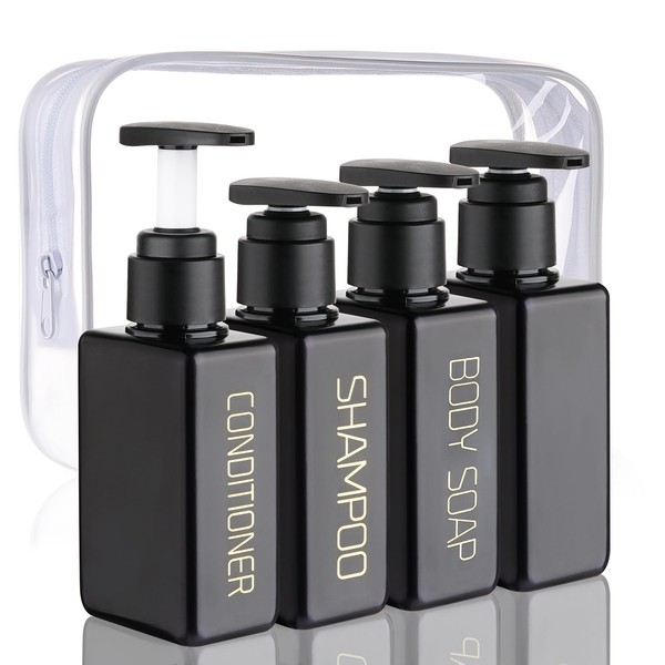 Hethyo Travel Bottles Travel Accessories Toiletries 4 Pack 3.7oz/110ml Travel