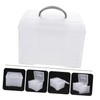MERRYHAPY Sturdy Photo Storage Box Easy to Organize Portable Plastic