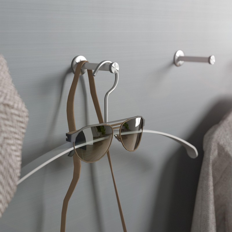 SOTECH TALEA Coat Hook with Plate Real Stainless Steel Solid