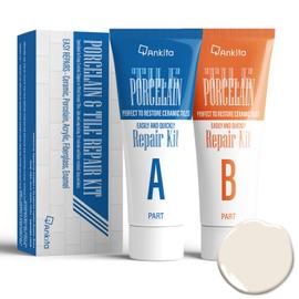 Porcelain Repair Kit White, Sink & Tub Repair Kit to Quickly Fix Tub Chips and Sink Cracks with High Bond Strength, Porcelain Sink Repair Kit for Tub, Tile, Sink and Toilet(Ivory White)