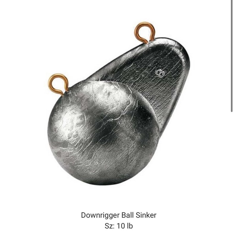 Do It Mold Downrigger Ball Sinker Size 10 lb. Do
