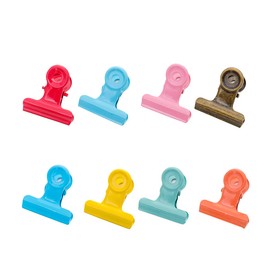 Eyeball Clips, 8 Pieces, Metal, Rustproof Clips, Colorful Stationery, Office, Sealing Clips, Food Storage, Photo Folders, Double Clips, Paper Clips, Commercial Use, Simulation Shops, Household