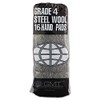 GMA Industrial-Quality Steel Wool Hand Pad, 4 Extra Coarse, 16/Pack,