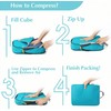 YIAGUN Compression Packing Cubes Extensible Organizer Bags For ZippeTravel Suitcase