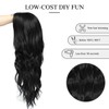 Yamel Long Black Wig Synthetic Natural Long Hair Wig 26
