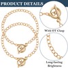 OIIKI 6pcs Bracelet Chain with OT Toggle Clasp, Metal Bracelet