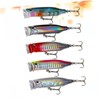 WHAMVOX Realistic Fishing Hooks 5 Pcs 7cm Spinner Baits for