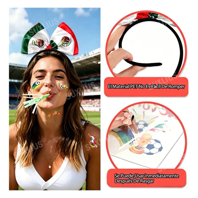 Juego De Diadema De Vítores Caducados De Copa Mundial 2026