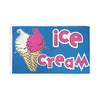 Ice Cream Flag 3x5ft Poly - Perfect for businesses, shops,