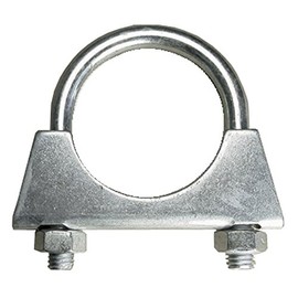 AllTrade Direct 2 x Universal Exhaust Clip U Bolt 54mm 2 1/8” Zinc Plated Aerial Tubing Clamp