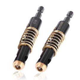 Gasea 1/4 Inch Shank Hinge Self Centering Drill Bits Set, 5mm & 1/4" Reaming Drill Wood Plastic Combination for Woodworking