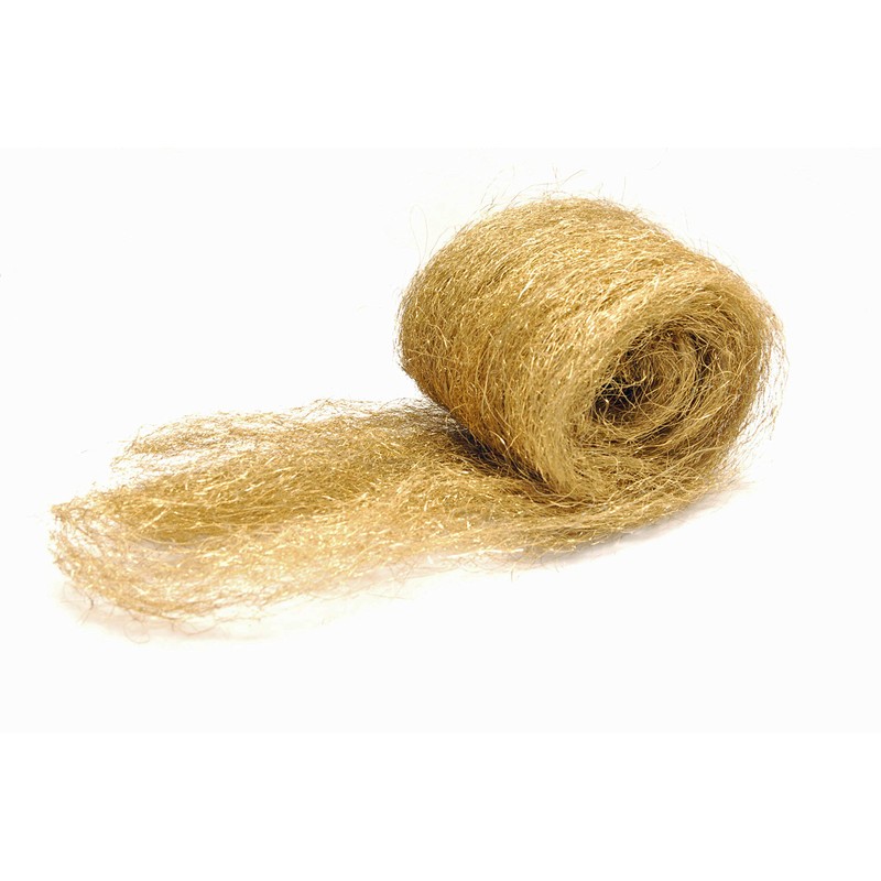Brass Wool 3.5 Oz Skein/Pad/WAD -by Rogue River Tools. (COARSE