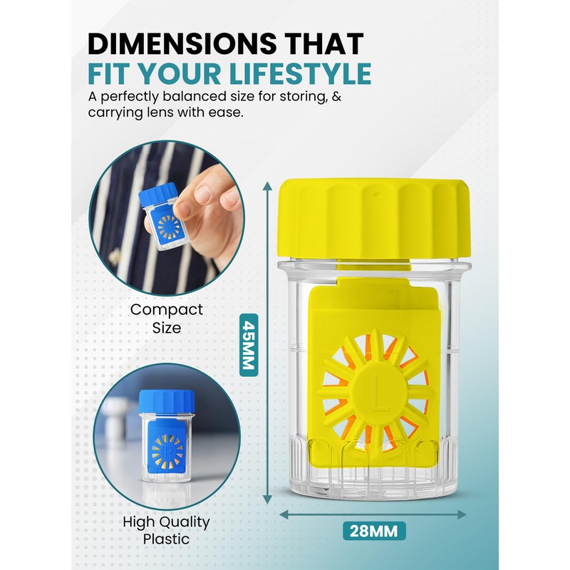 Color Contact Lens Barrel Cases, Contact Lens Washer Cleaner Contact