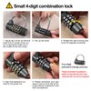 Door Password Lock,4 Dial Digit Code Combination Padlock Security Password