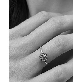 White Opal Stacking Ring Size 6 Sterling Silver, Hypoallergenic, Elegant Gifts for Women, Mom, Her, Birthdays, Mothers Day, Brides, Weddings, October Birthstone