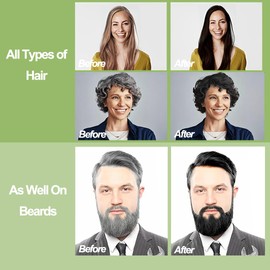 Hair Dye Shampoo Instant Hair Colour Shampoo Hair Dye Colour Shampoo Long-Lasting Colour for Men and Women 200 ml (#Light Brown)