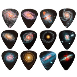 Galaxy Outer Space Double Sided Guitar Picks Set of 12 Harmony Picks Premium Plectrums
