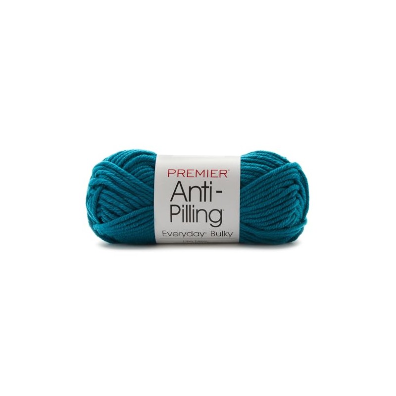 PREMIER YARNS Anti-Pilling Everyday Bulky Yarn-Lapis, White