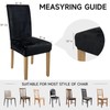 WENZMOC Velvet Chair Covers for Dining Room Set of 4,