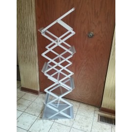 Unbranded FOLDABLE LITERATURE Rack Brochure Stand Catalog - Portable 6 Pockets with Bag